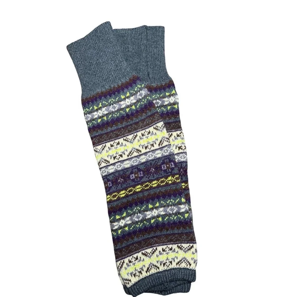Wool‎ Leg Warmers Winter Striped Boho Long Thigh High Leg Warmers